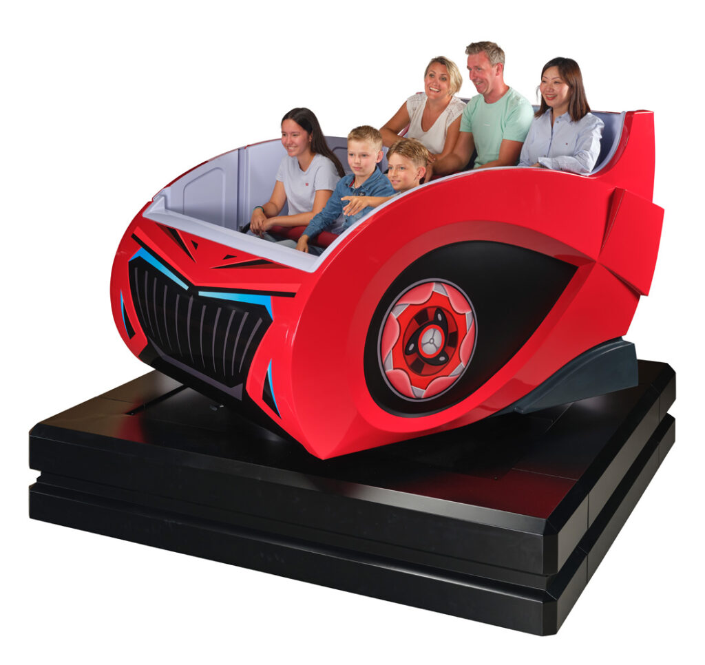 Compact Dark Ride Dynamic Mover | Trackless Dark Ride Vehicle | ETF Ride Systems